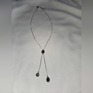 Sterling & Blue Stone Necklace